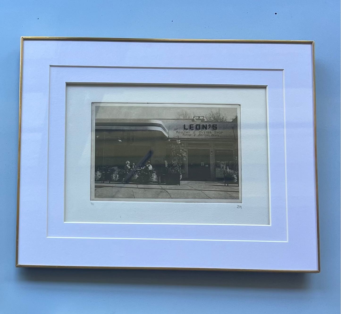 Double Mat Frame Leon's Print