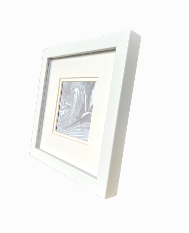Suminagashi White Frame