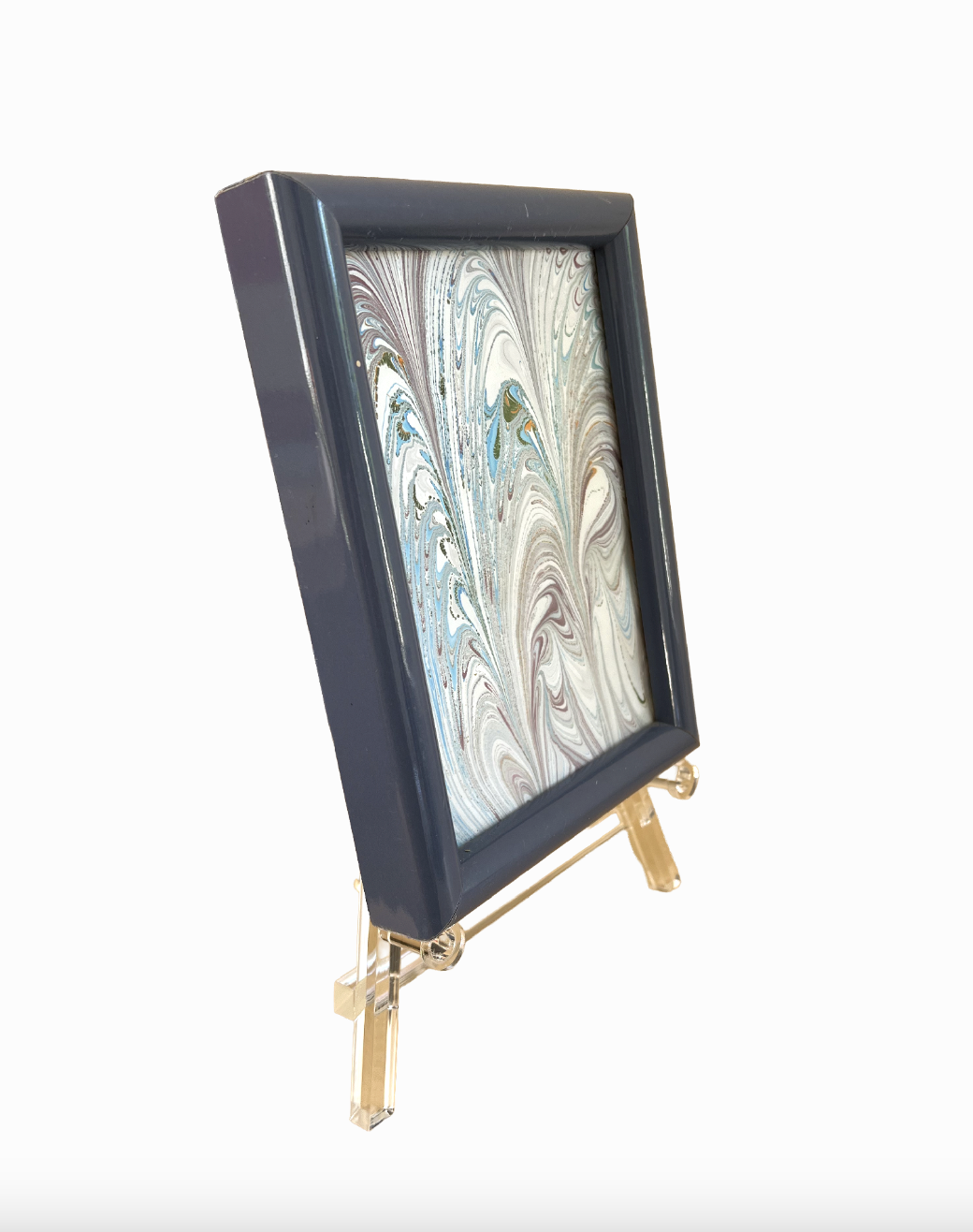 Marbled Blue Lacquered Frames