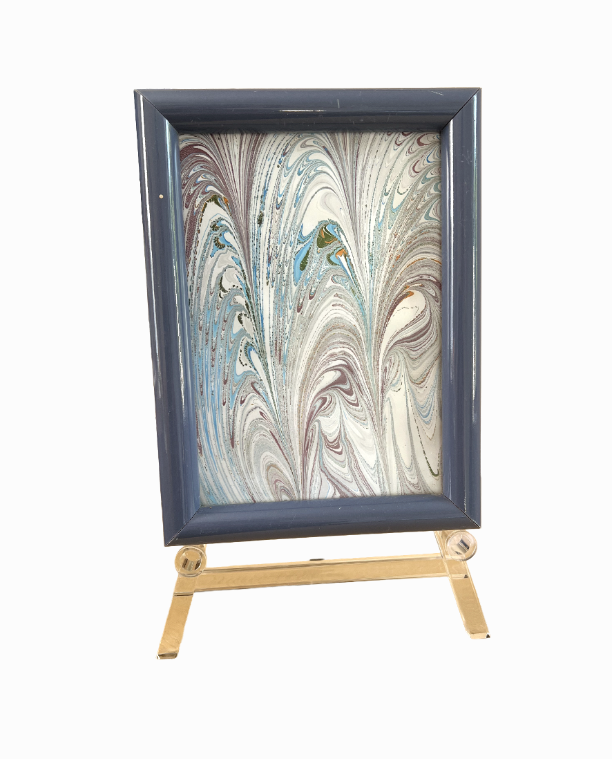 Marbled Blue Lacquered Frames