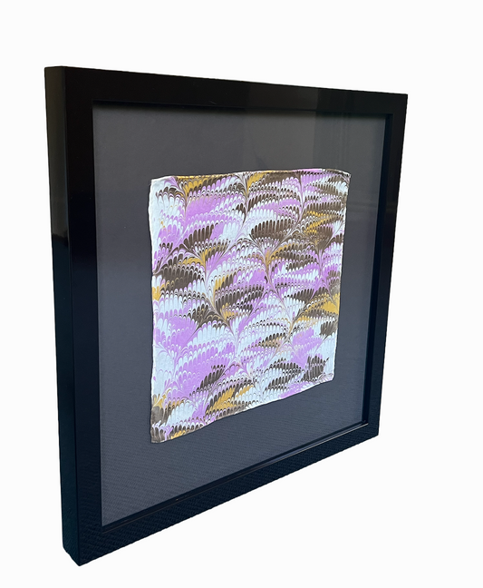 Marbled Scarf Brown Gloss Frame