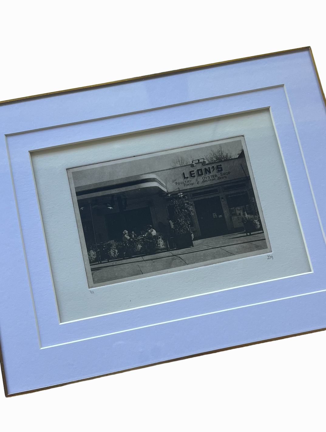 Double Mat Frame Leon's Print