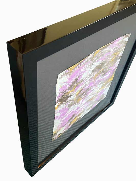 Marbled Scarf Brown Gloss Frame